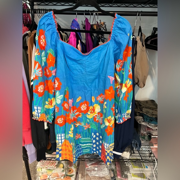 FARM RIO X Len Blend Prted Midi Dress, Various Sizes NWT - Picture 7 of 8